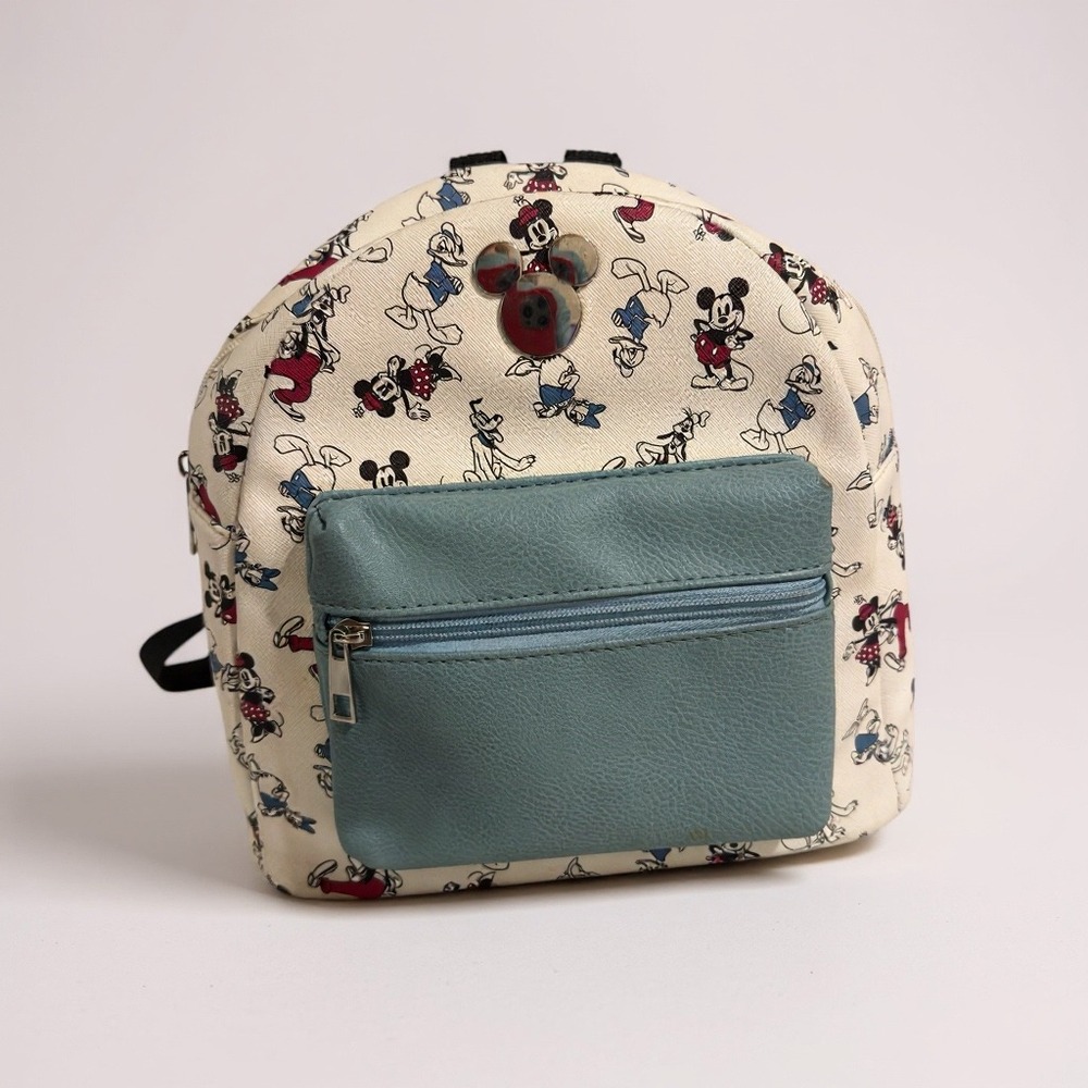 Disney Mickey Mouse Bioworld Mini Backpack Cartoon Character Print